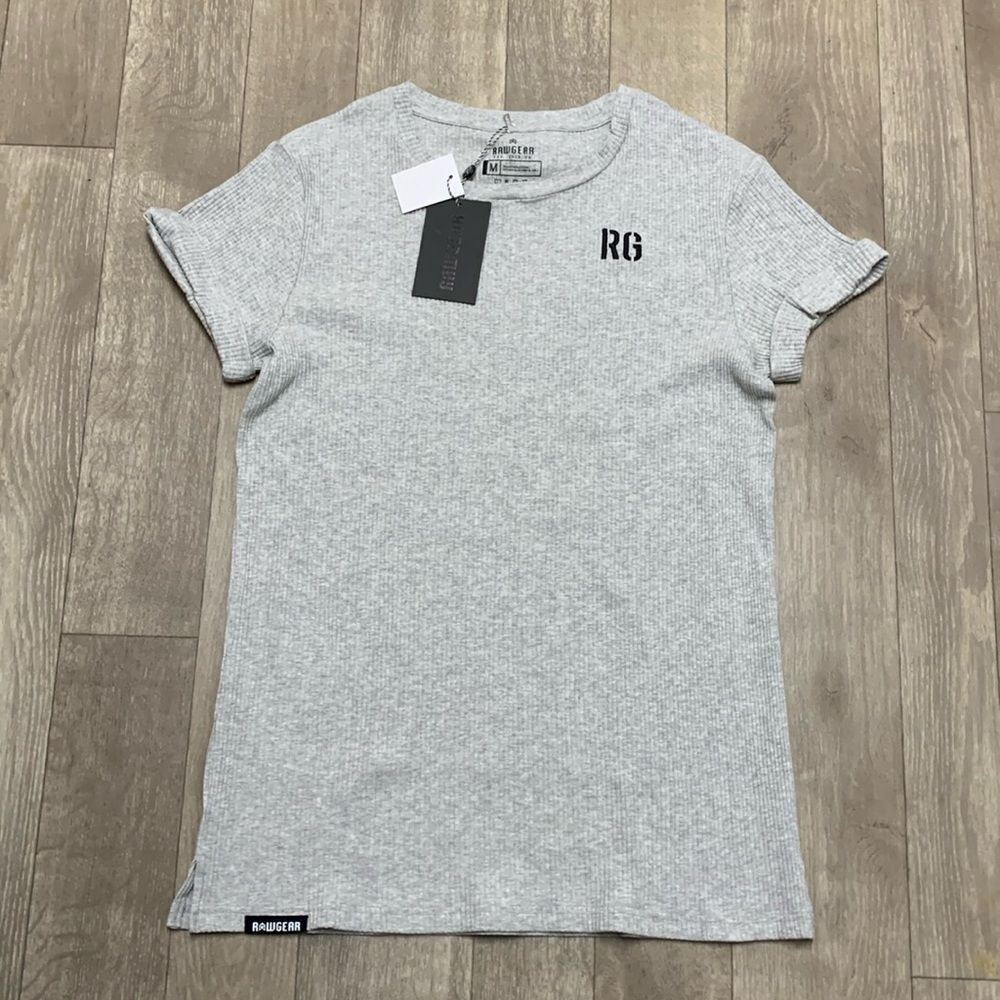 Mens NWT Raw Gear Ribbed Crewneck Shortsleeve Shirt